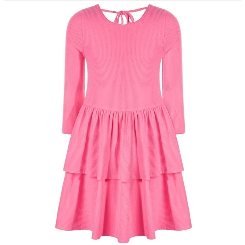 Epic Threads Big Girls Ribbed-Knit Tiered Ruffled Dress Sweetheart New